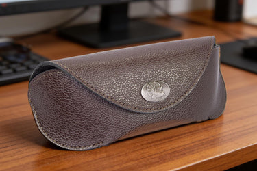 Turkey Sunglass and Eyewear Case – Camo or Brown Pebble with Protective Snap Closure