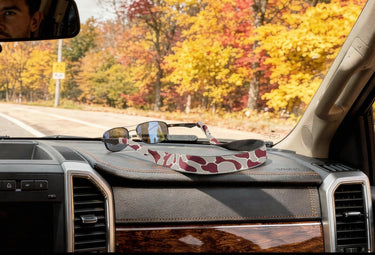 Mississippi State Color Maroon and Gray Camo Style Neoprene Sunglasses Strap
