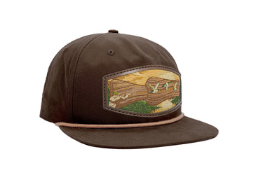 Duck Call Hunting Woven Patch Rope Hat – Richardson Golf Snapback Cap
