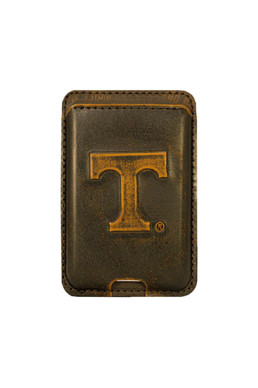 Tennessee Vols Magnetic Phone Card Holder – Brown Burnished Leather or Old School Camo
