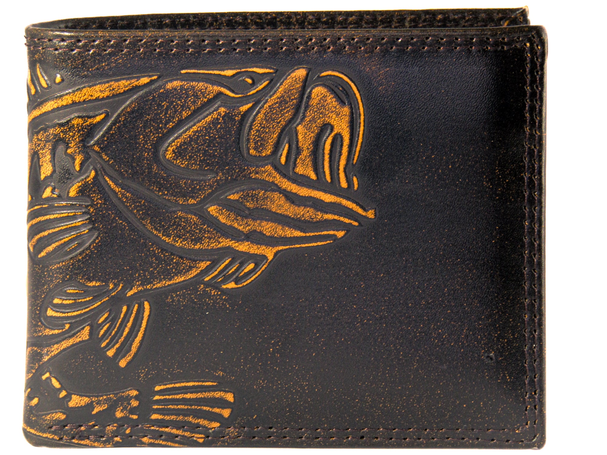 Bass Burnished Leather Bifold Wallet