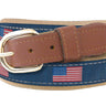 USA Flags Ribbon Belts BTR4NV-USFLAG-BUF