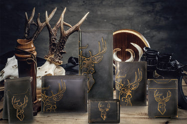 Buck Burnished Leather Bifold Wallet