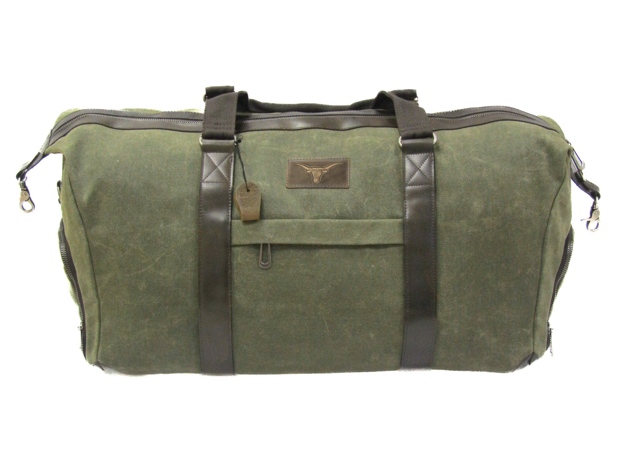 Texas Longhorns Waxed Canvas Weekender Bag