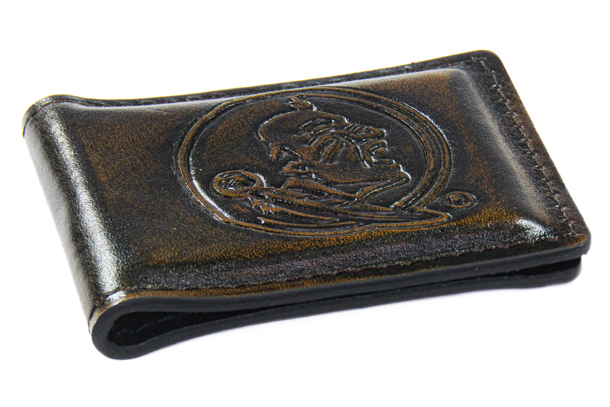 Florida State Seminoles Burnished Leather Money Clip