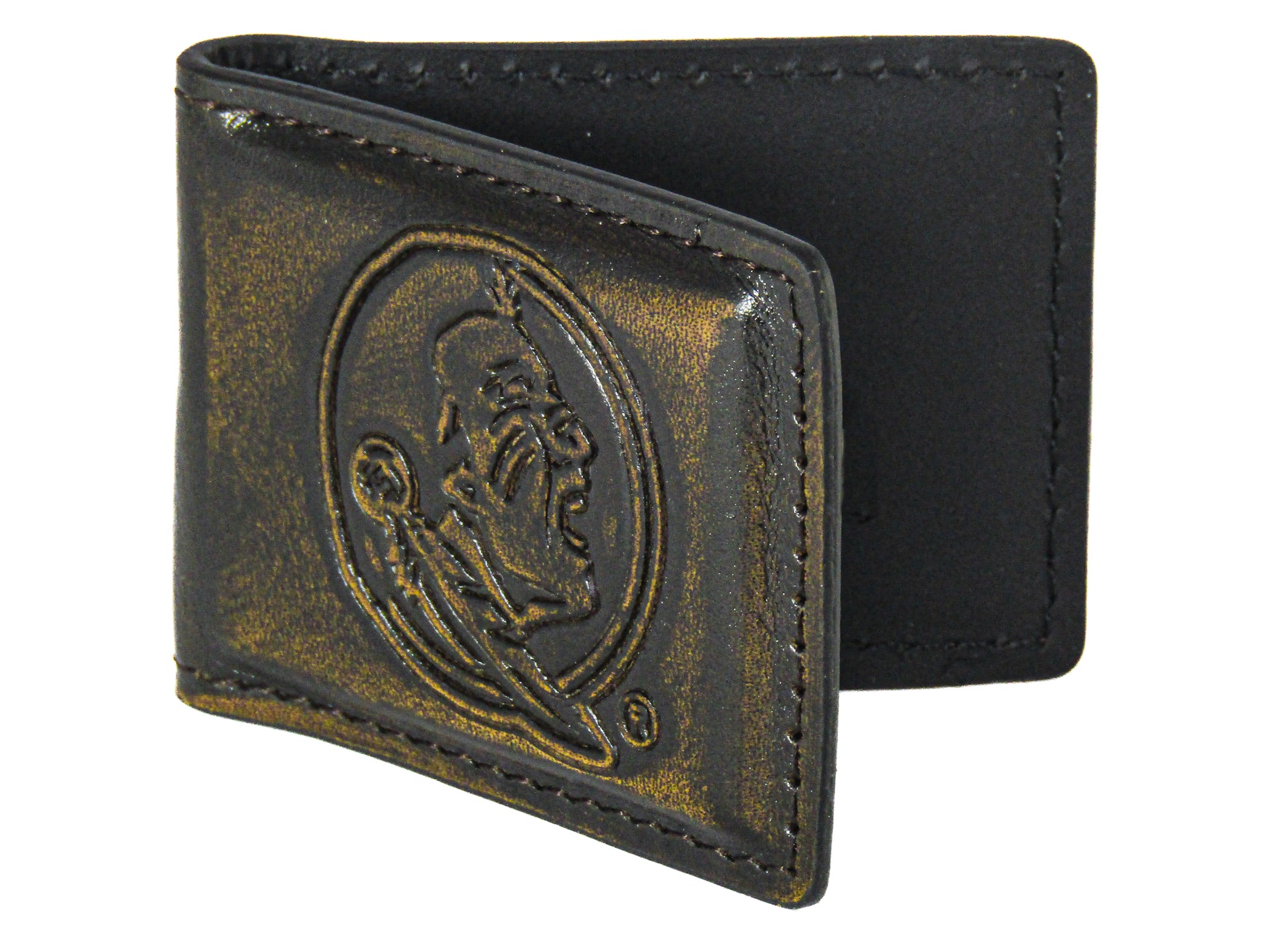 Florida State Seminoles Burnished Leather Money Clip