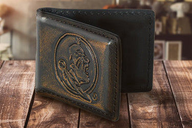 Florida State Seminoles Burnished Leather Money Clip