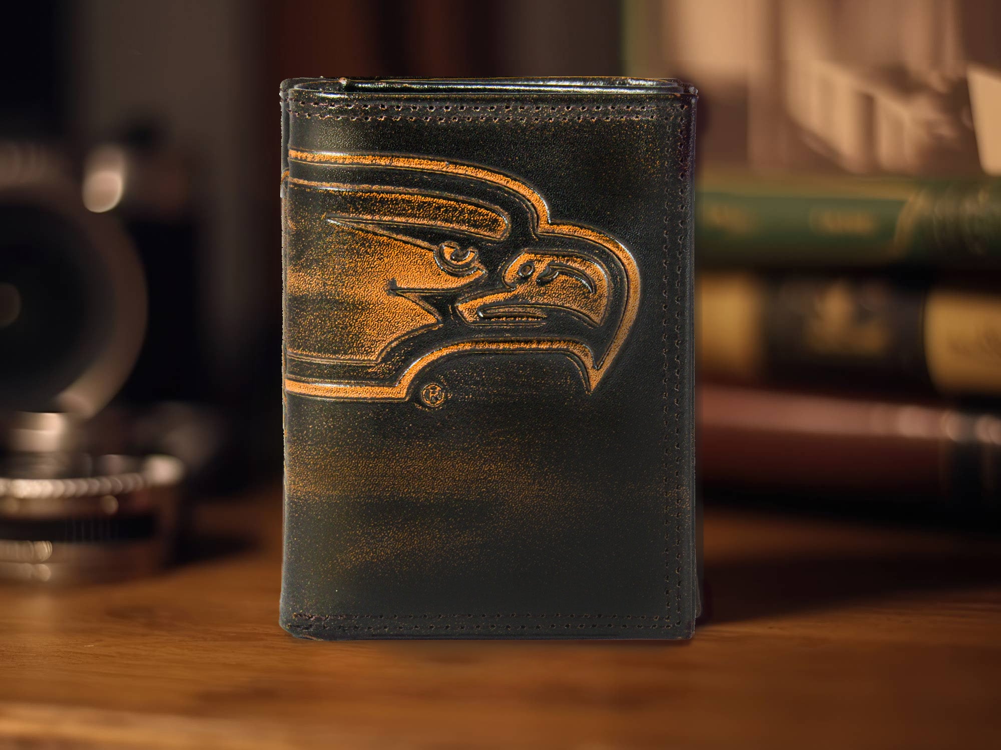 Georgia Southern Eagles Burnished Leather Trifold Wallet