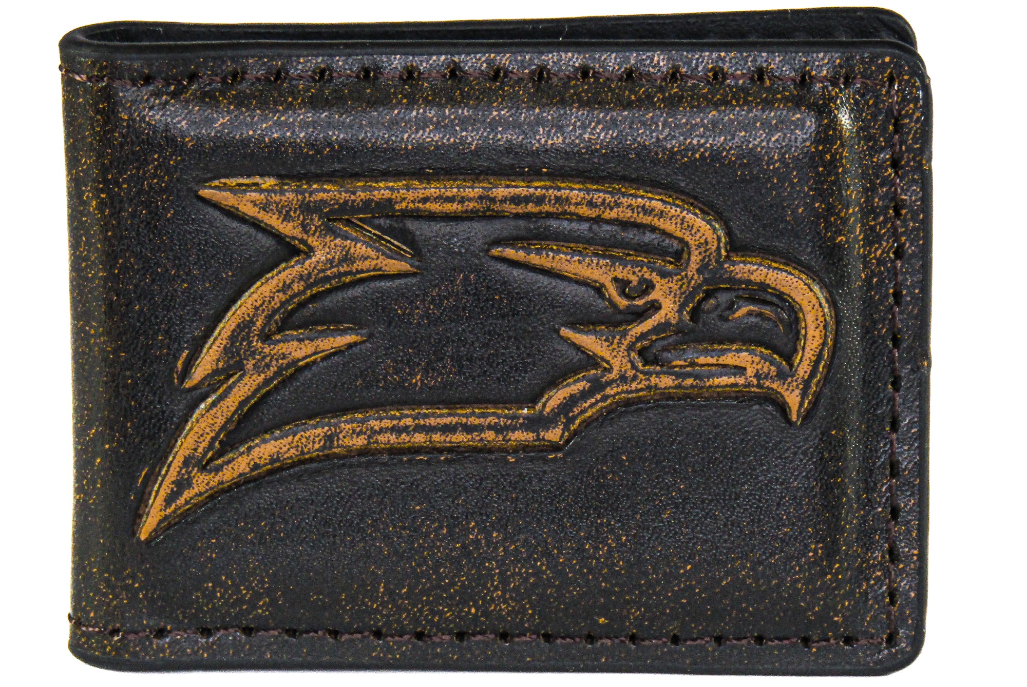 Georgia Southern Eagles Burnished Leather Money Clip