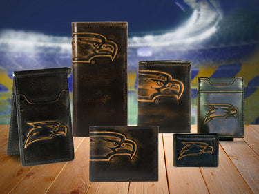 Georgia Southern Eagles Burnished Leather Trifold Wallet