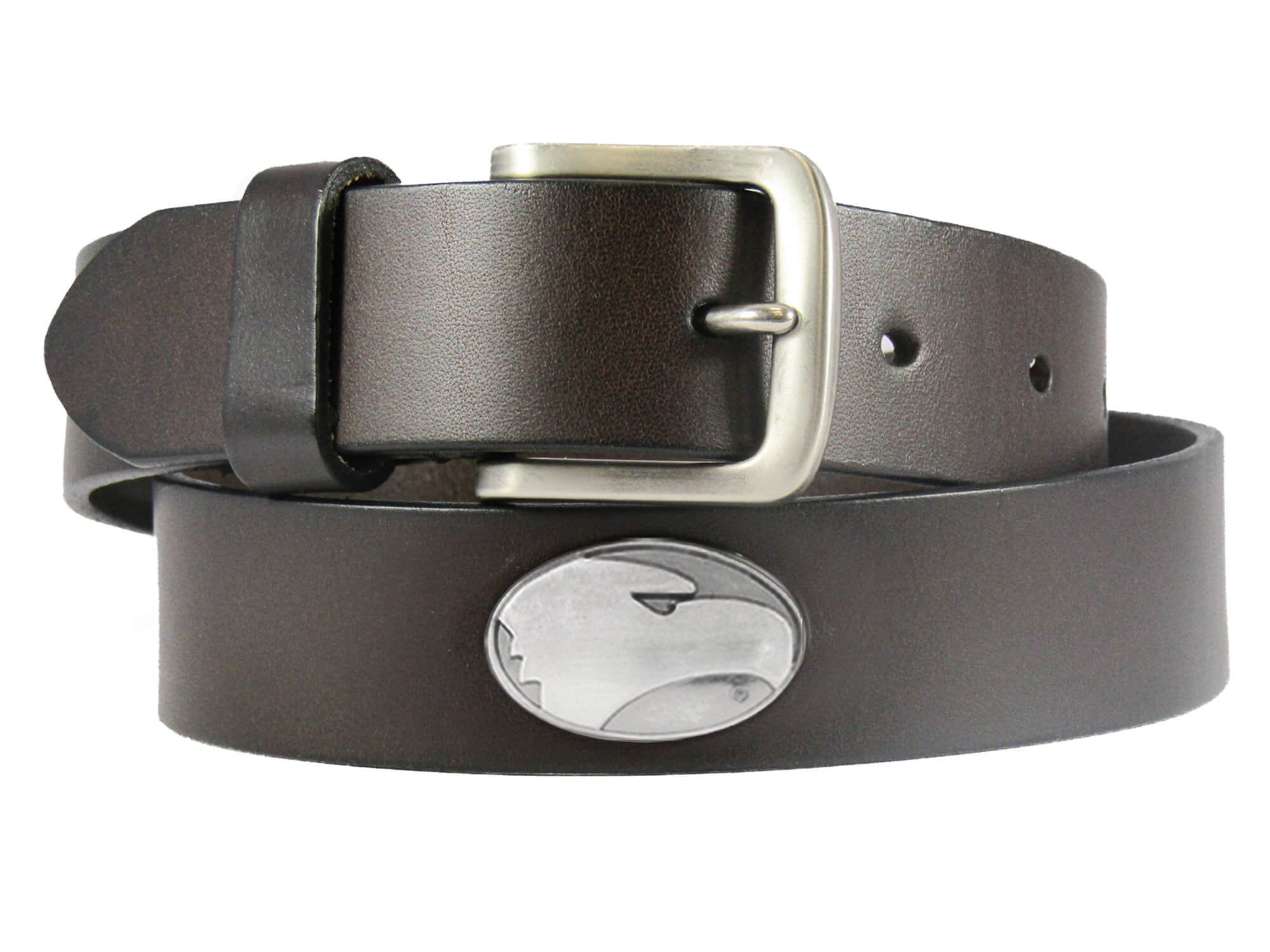 Georgia Southern Eagles Men's Collegiate Brown Leather Concho Belt.