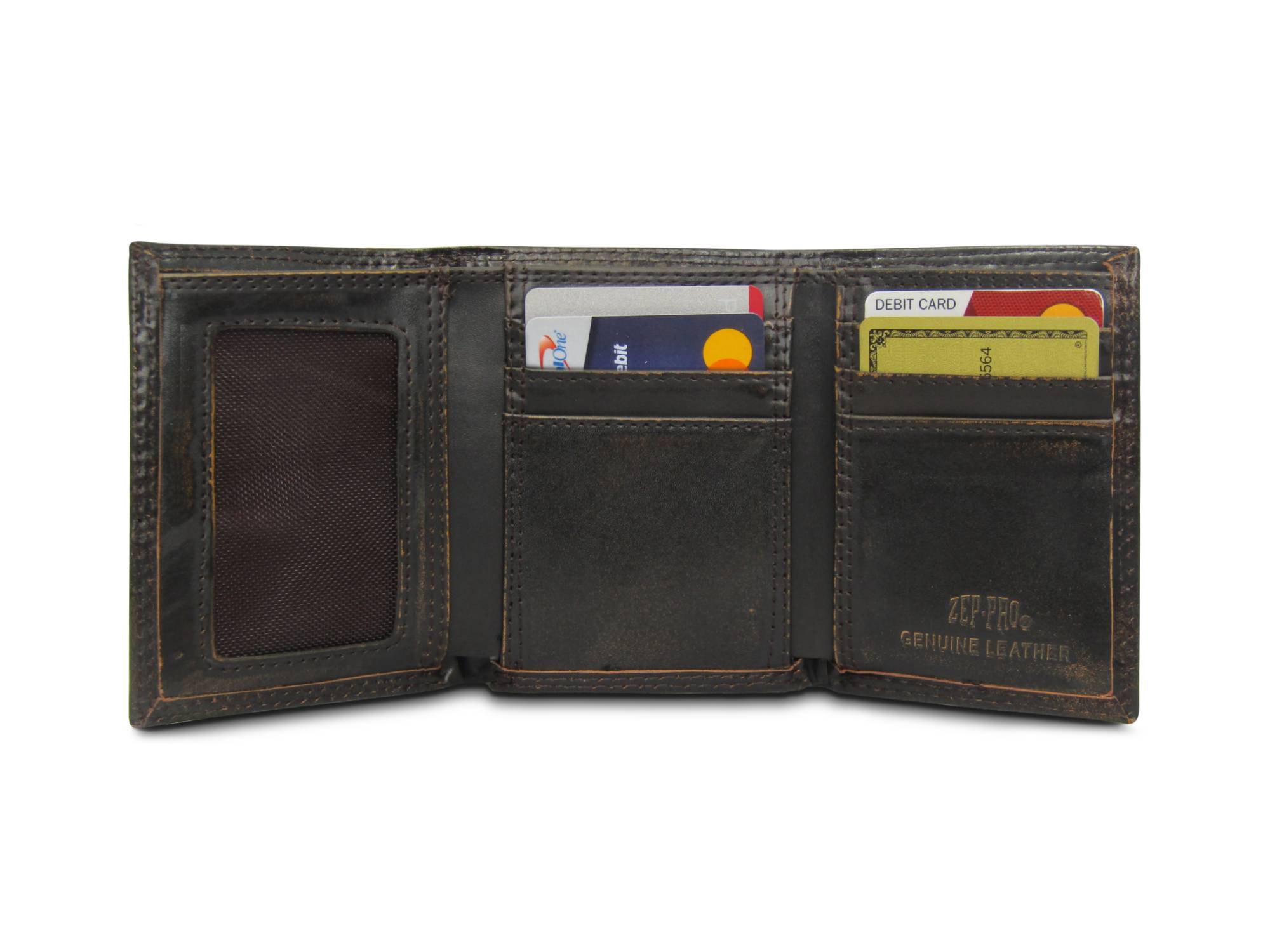 Georgia Southern Eagles Burnished Leather Trifold Wallet