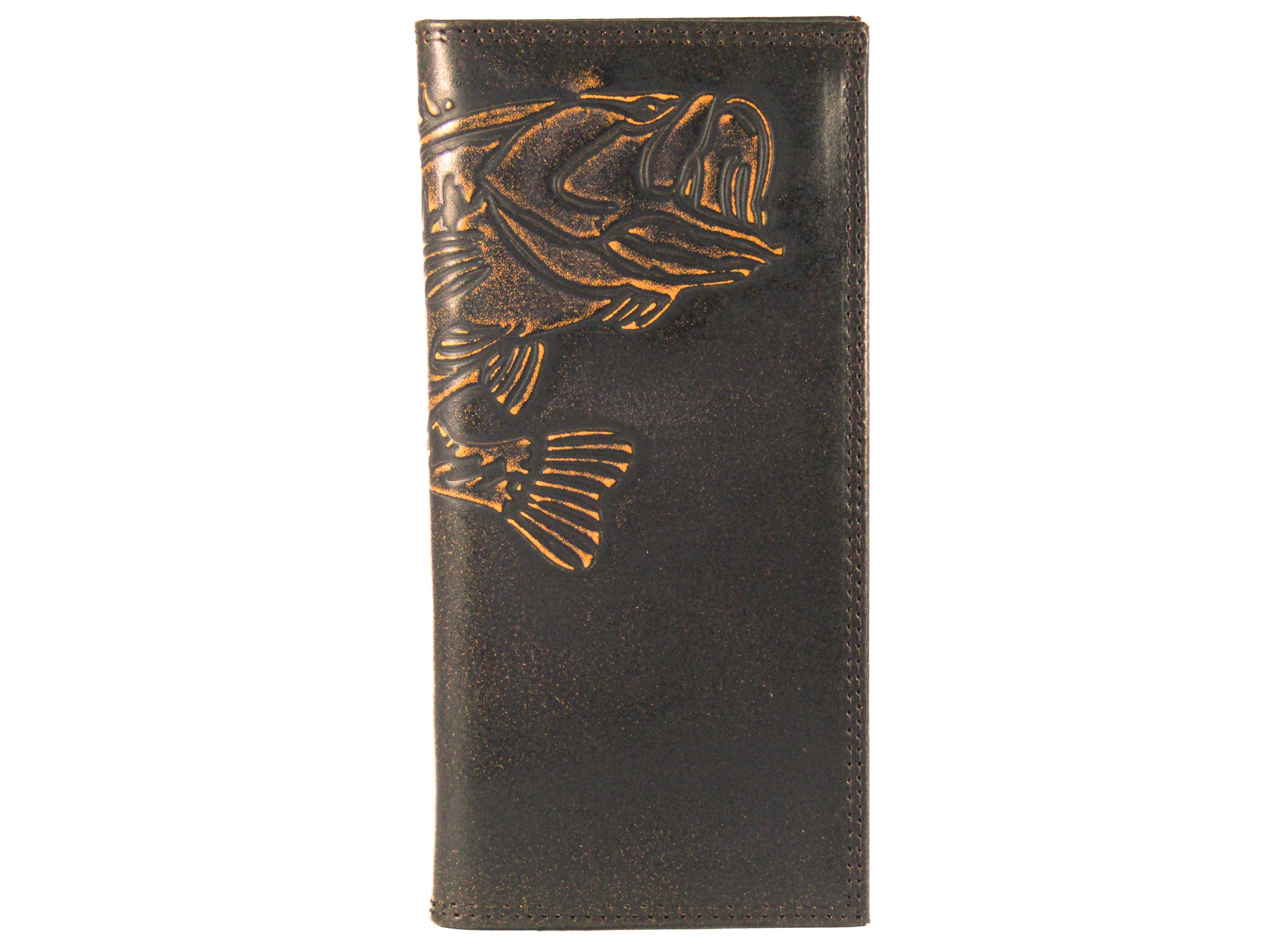 Bass Burnished Leather Secretary Wallet