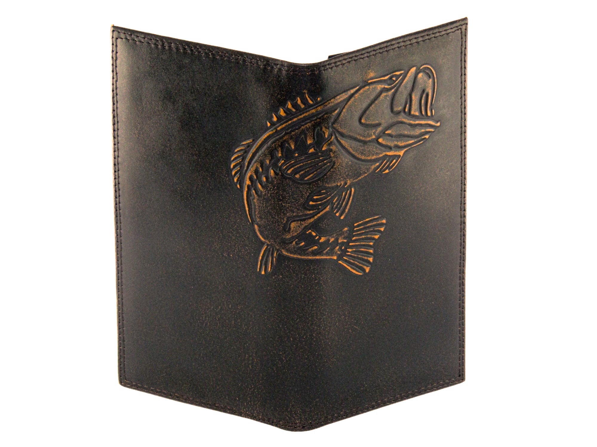 Bass Burnished Leather Secretary Wallet