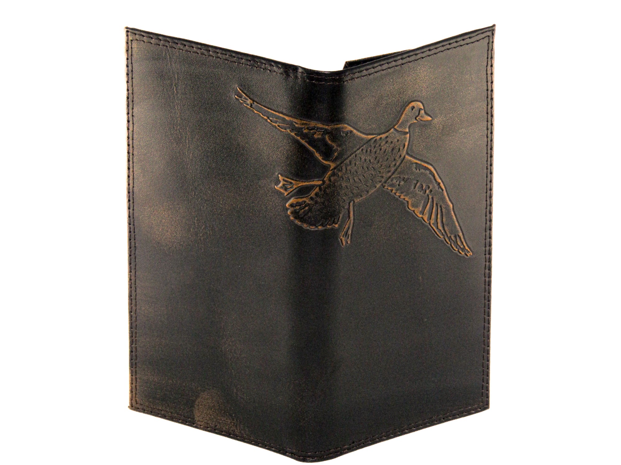 Mallard Burnished Leather Secretary Wallet