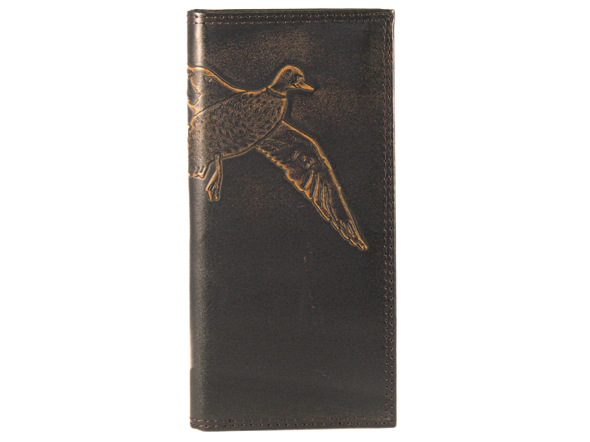 Mallard Burnished Leather Secretary Wallet