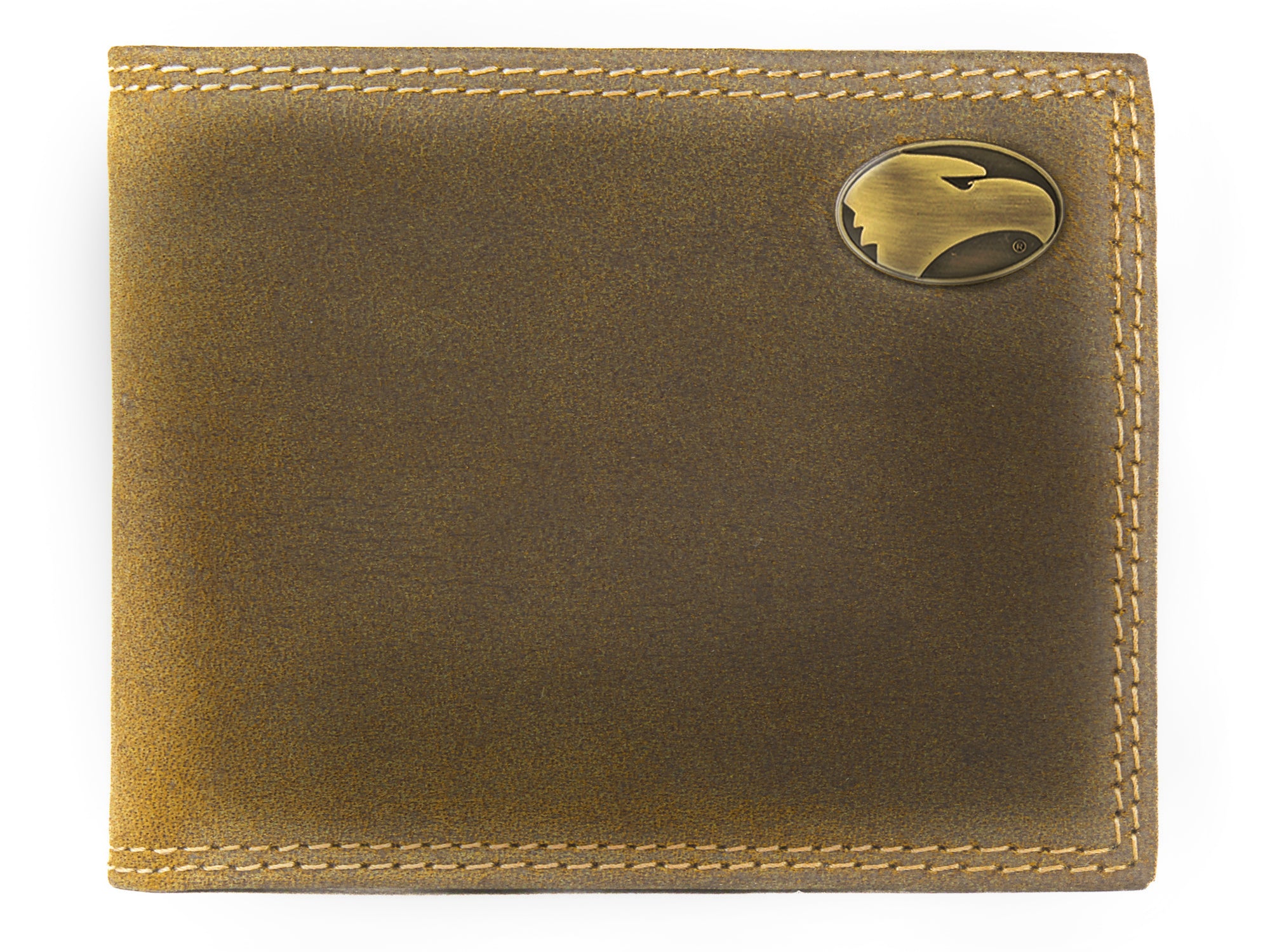 Georgia Southern Eagles Vintage Tan Leather Bifold Wallet