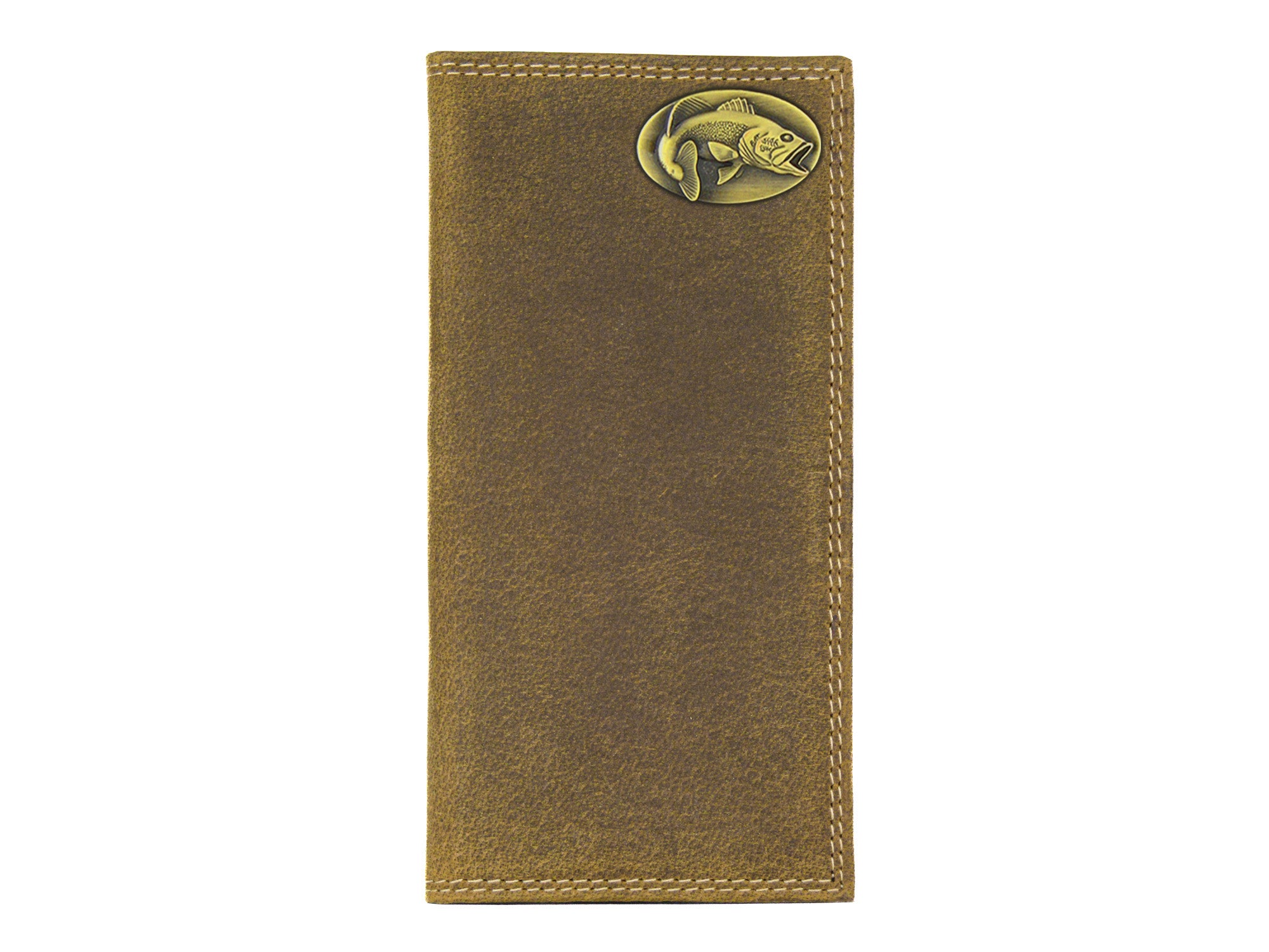 Bass Vintage Tan Leather Secretary Wallet