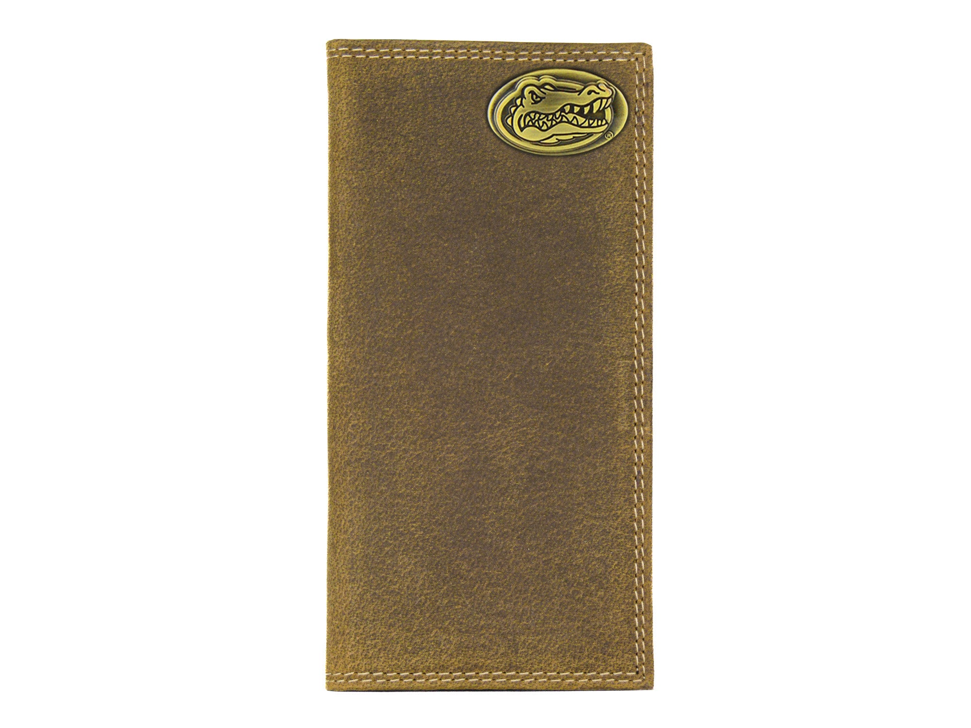 Florida Gators Vintage Tan Leather Secretary Wallet