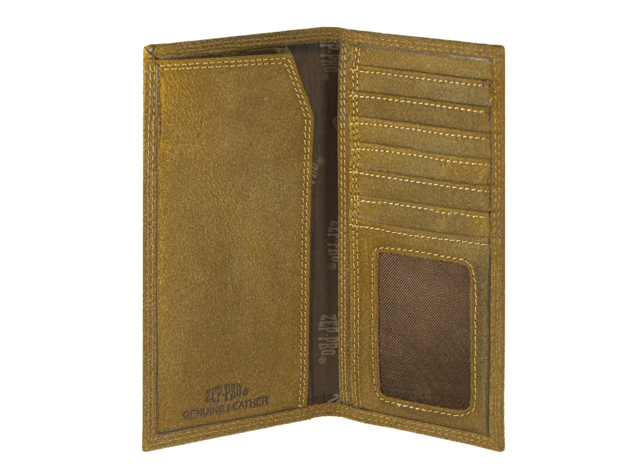 Shotshell Vintage Tan Leather Secretary Wallet