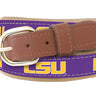 LSU Tigers Ribbon Belts LSU-BTR4PR-BUF