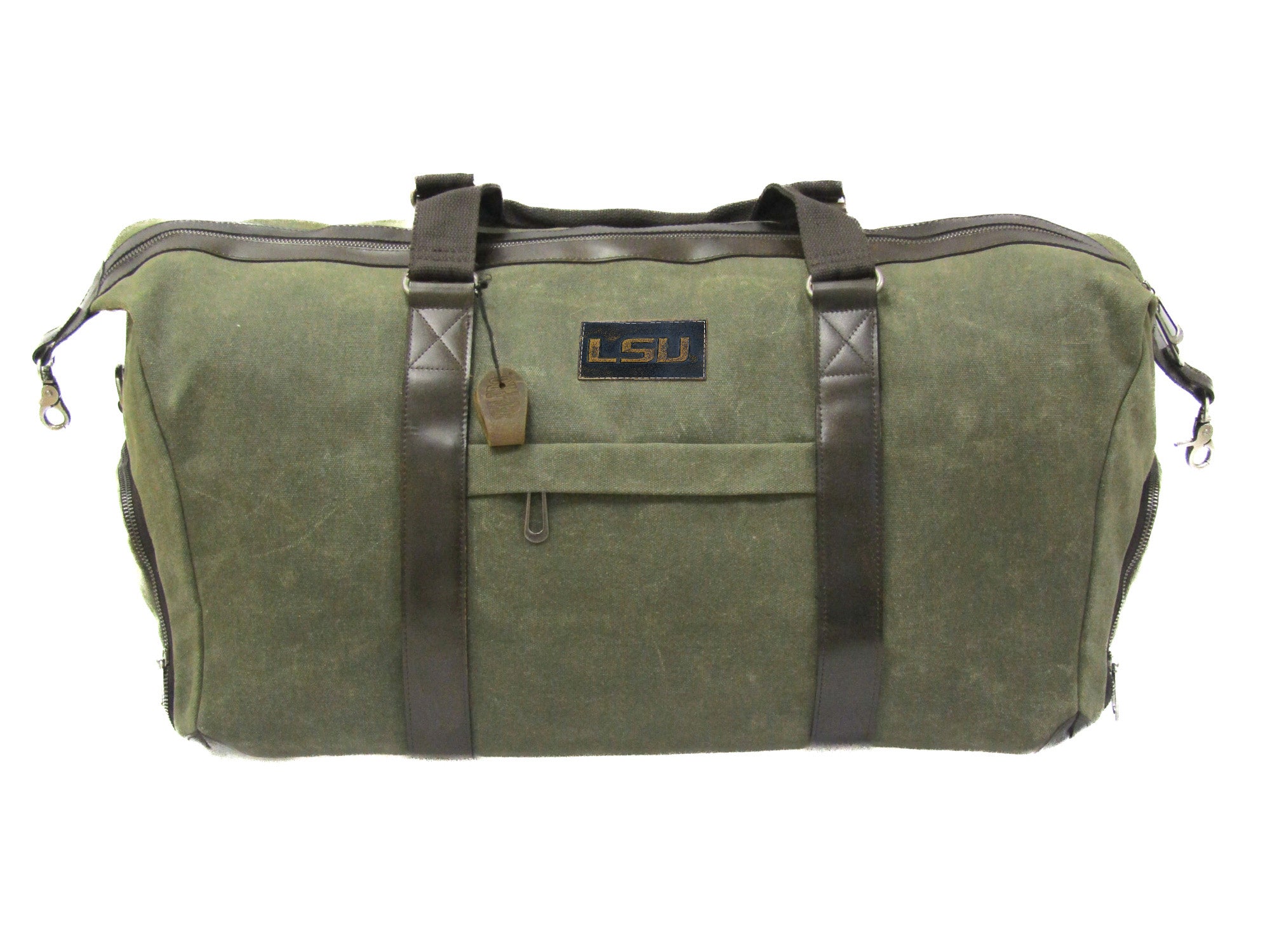 LSU Tigers Waxed Canvas Weekender Bag