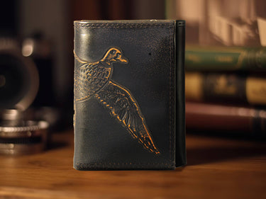 Mallard Burnished Leather Trifold Wallet