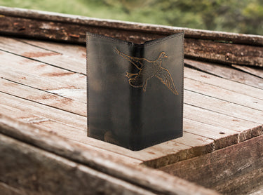 Mallard Burnished Leather Secretary Wallet