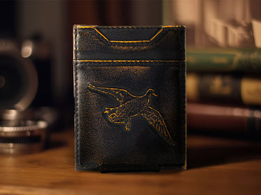 Mallard Burnished Leather Magnetic Front Pocket Wallet