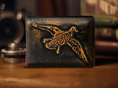 Mallard Burnished Leather Money Clip