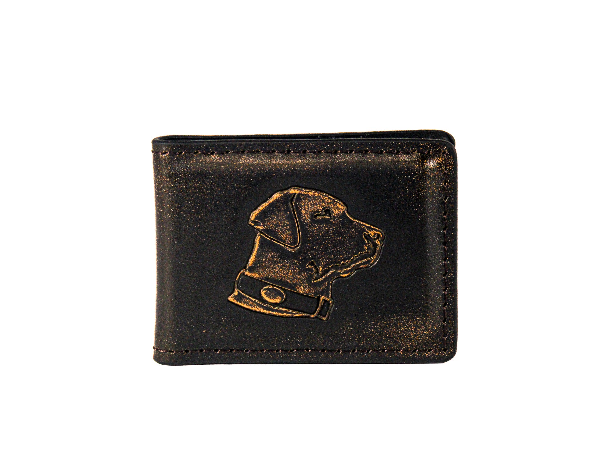 Lab Burnished Leather Money Clip