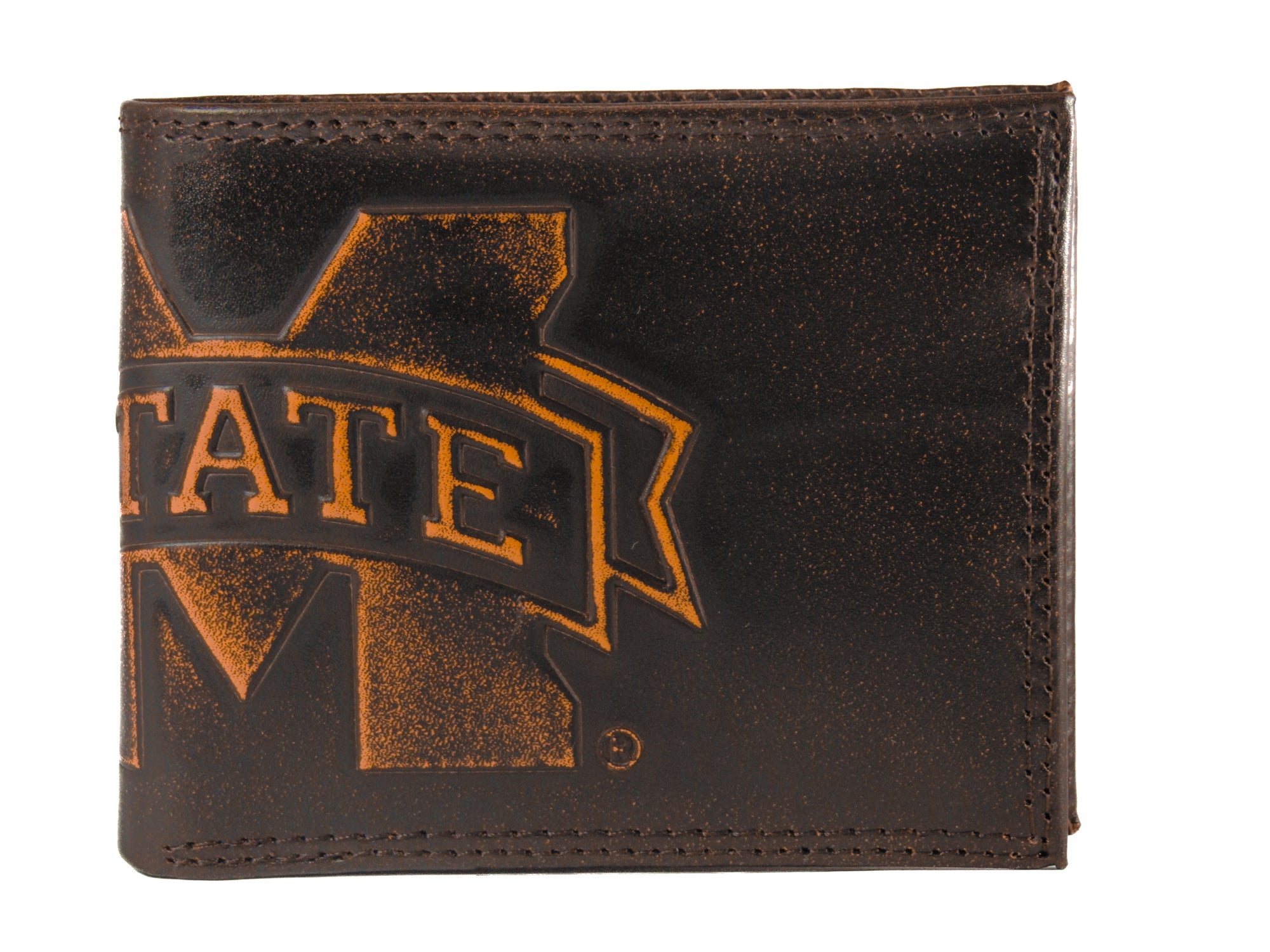 Mississippi State Bulldogs Burnished Leather Bifold Wallet