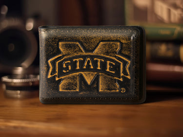 Mississippi State Bulldogs Burnished Leather Money Clip