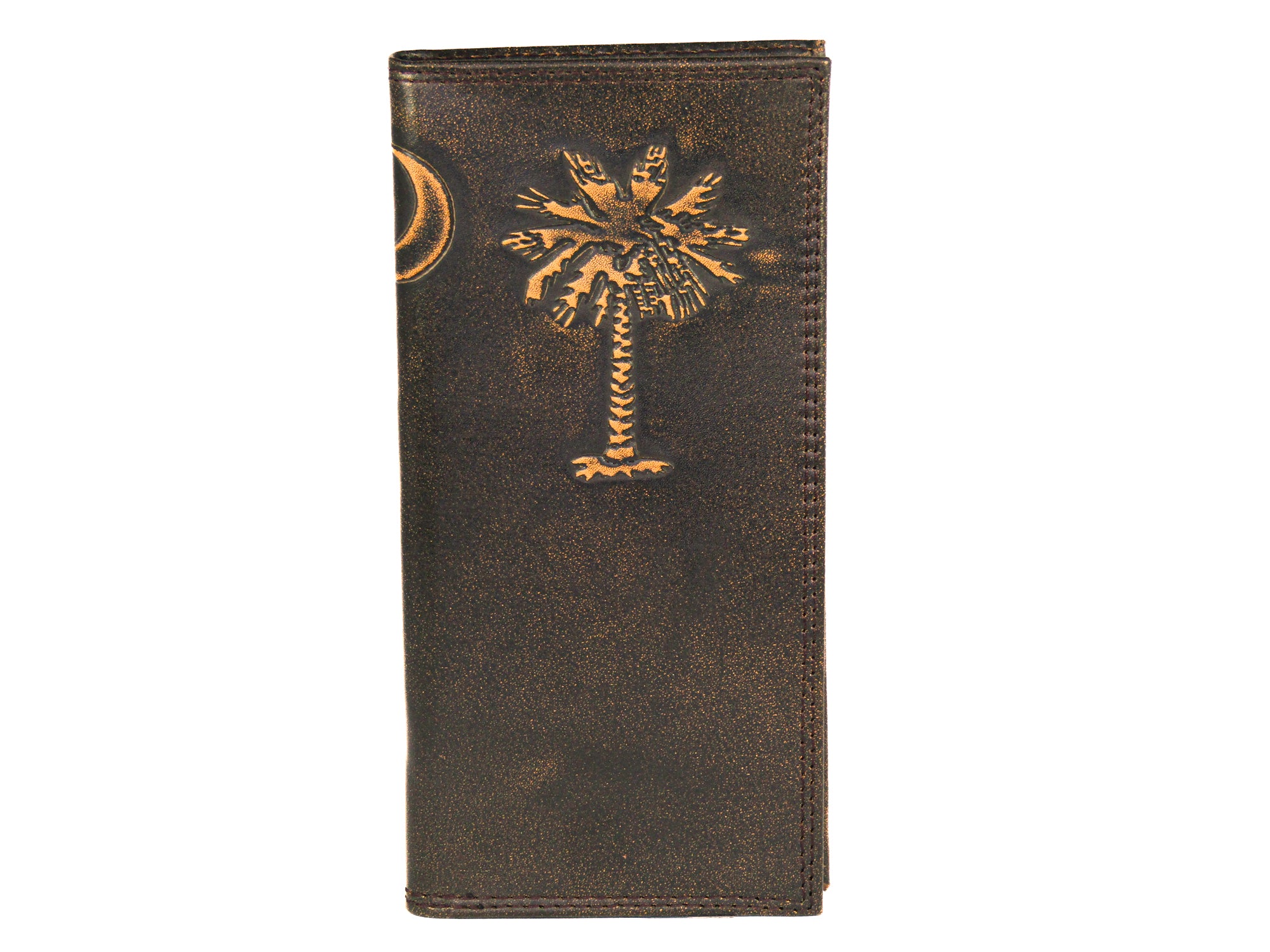 SC Palmetto Burnished Leather Secretary Wallet