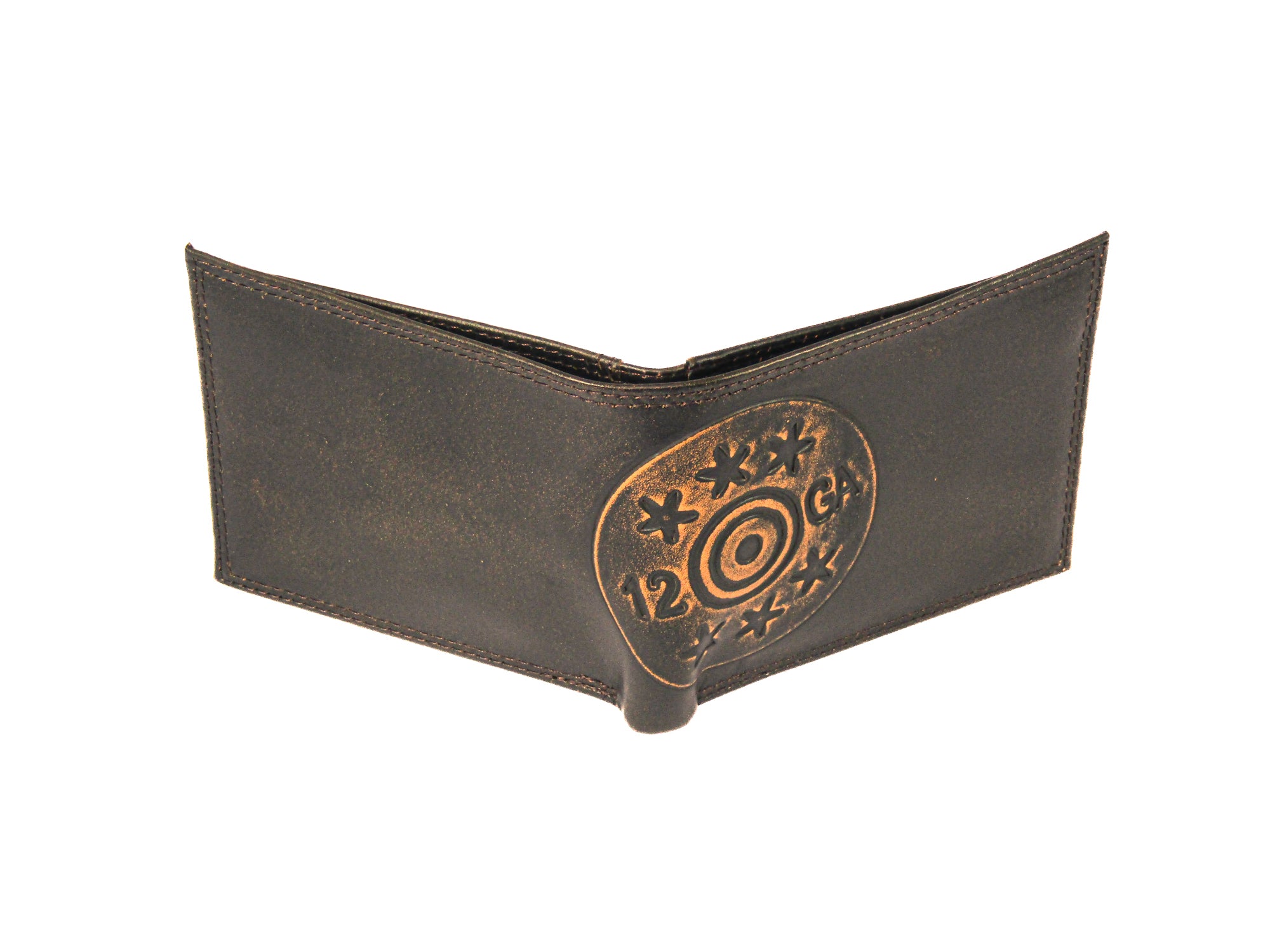 Shotshell Burnished Leather Bifold Wallet