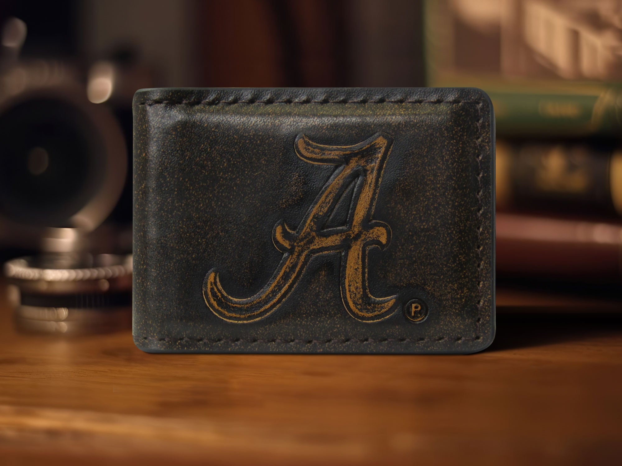 Alabama Crimson Tide Burnished Leather Money Clip