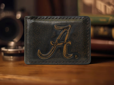Alabama Crimson Tide Burnished Leather Money Clip