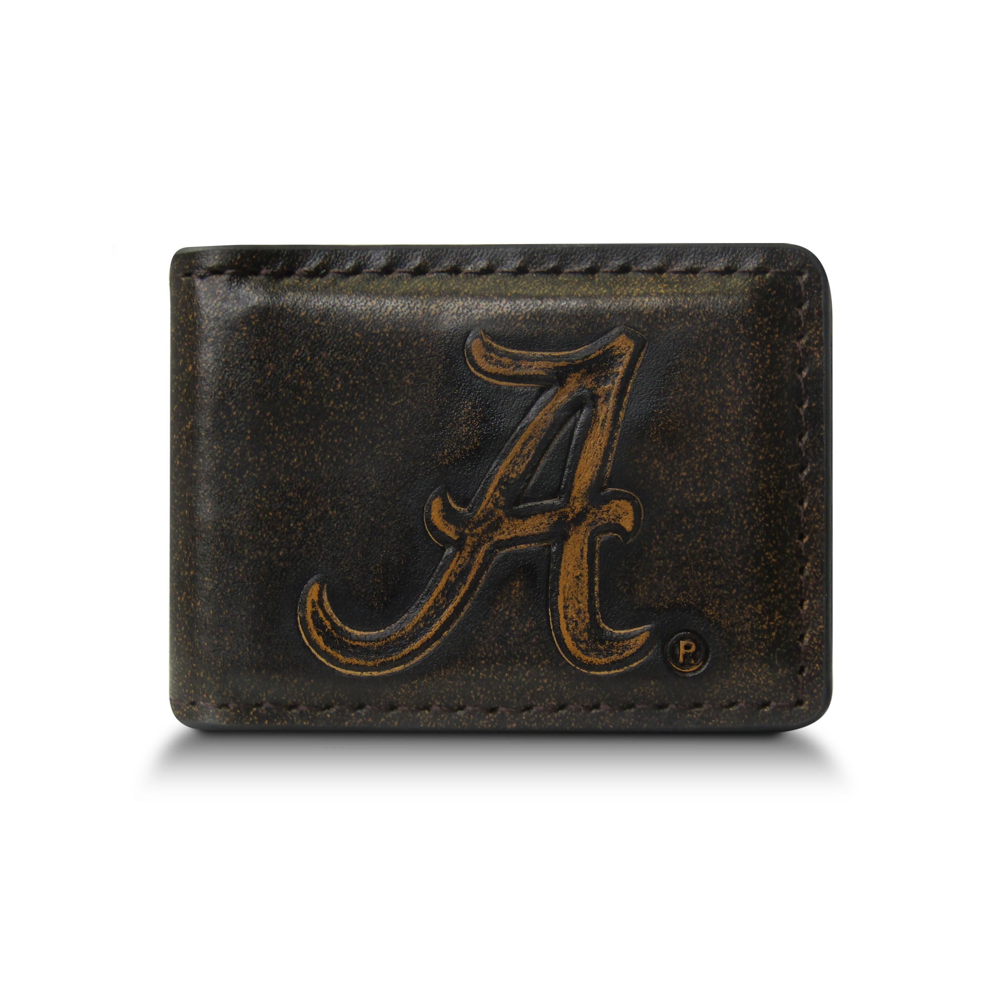 Alabama Crimson Tide Burnished Leather Money Clip