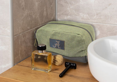 Alabama Crimson Tide Waxed Canvas Toiletry Dopp Bag