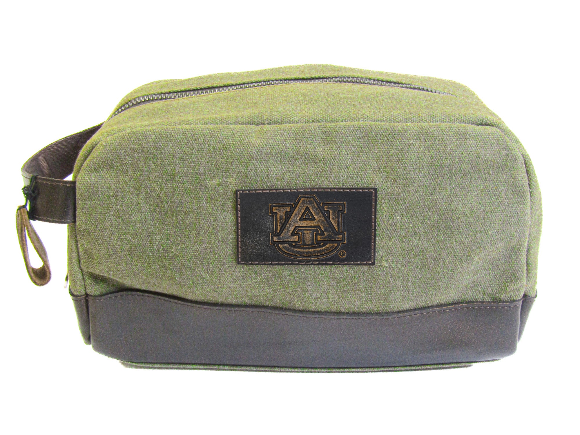 Auburn Tigers Waxed Canvas Toiletry Dopp Bag