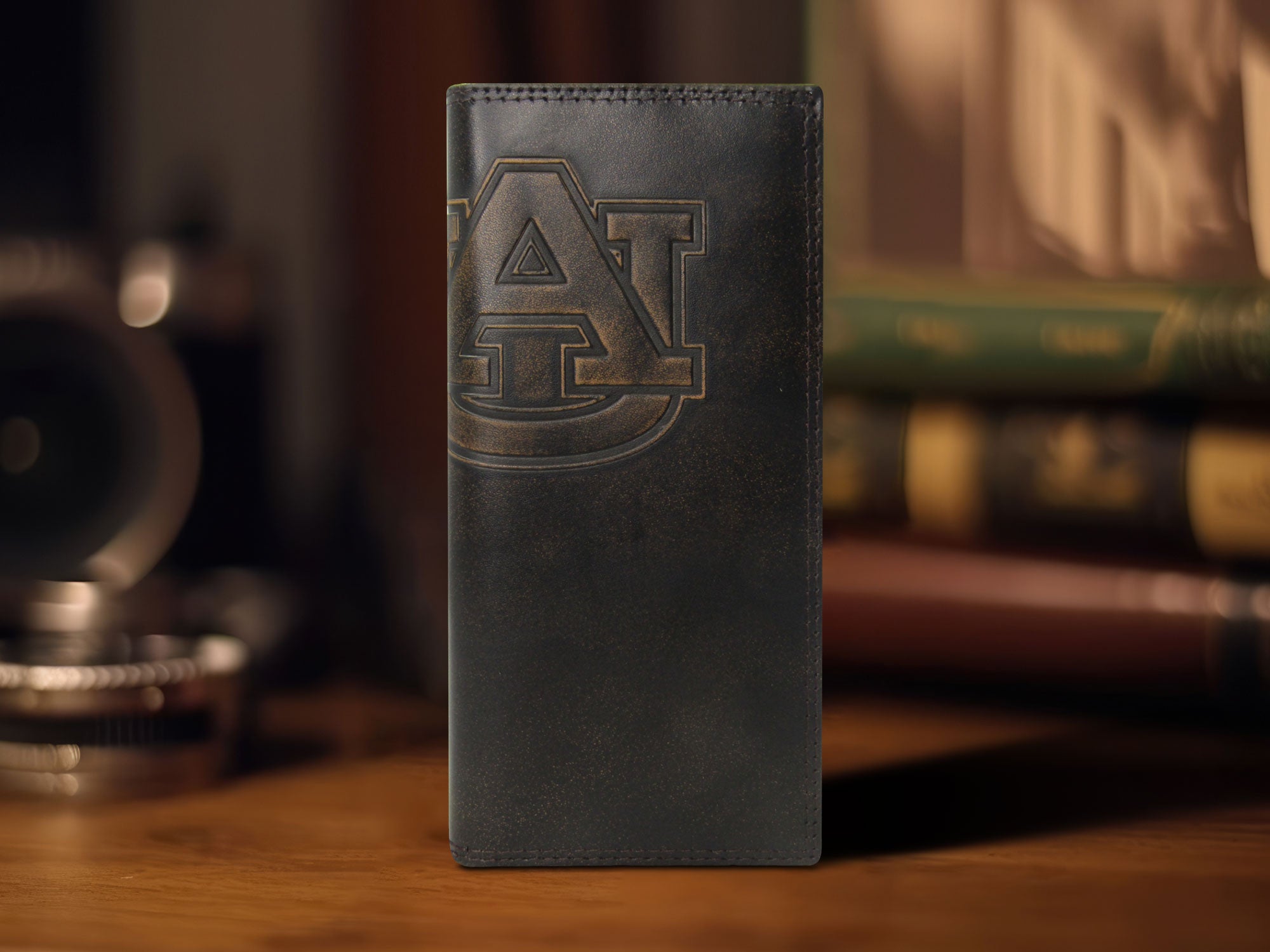 Auburn Tigers Burnished Leather Secretary Wallet