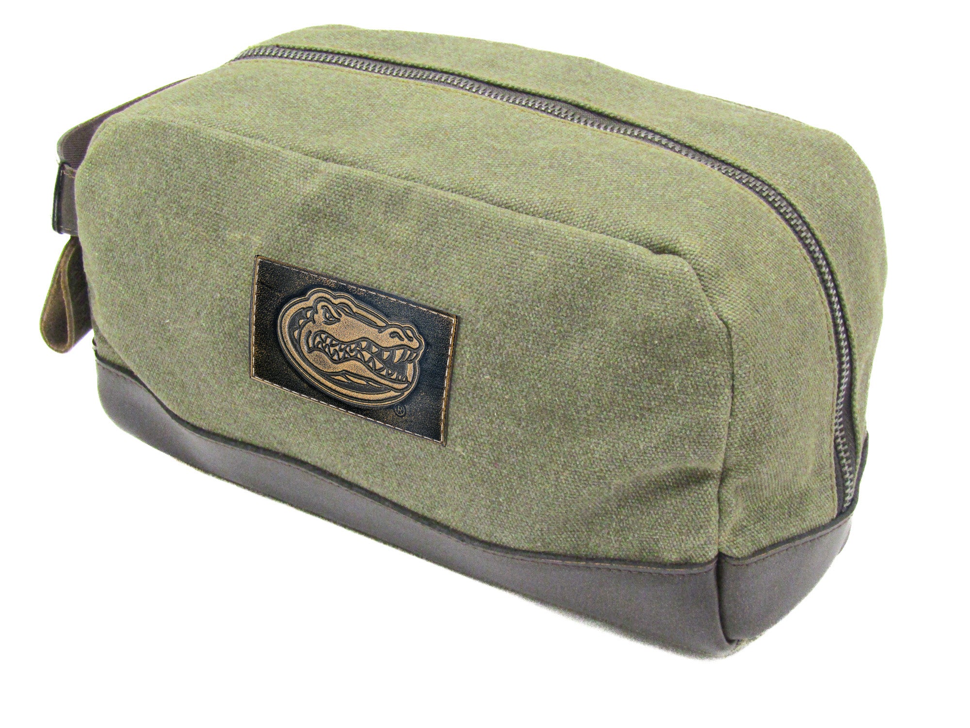 Florida Gators Waxed Canvas Toiletry Dopp Bag