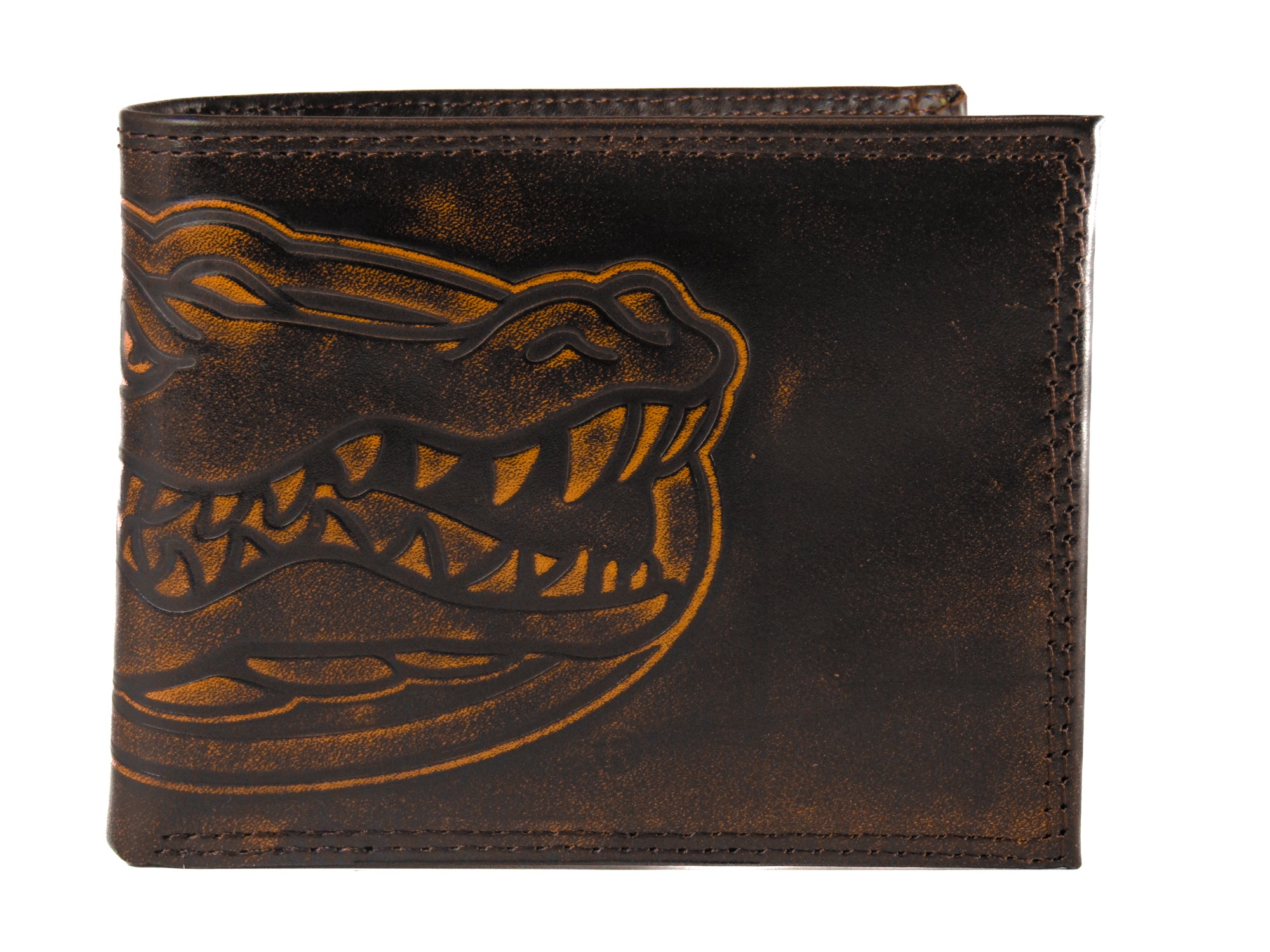 Florida Gators Burnished Leather Bifold Wallet