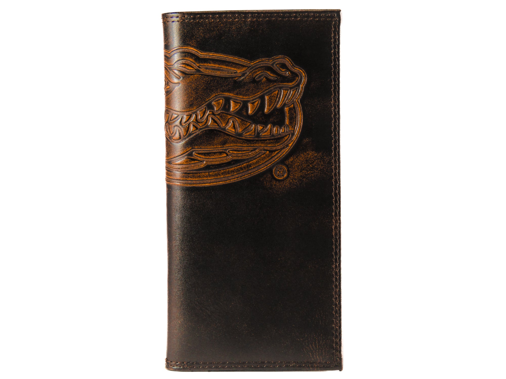 Florida Gators Burnished Leather Secretary Wallet