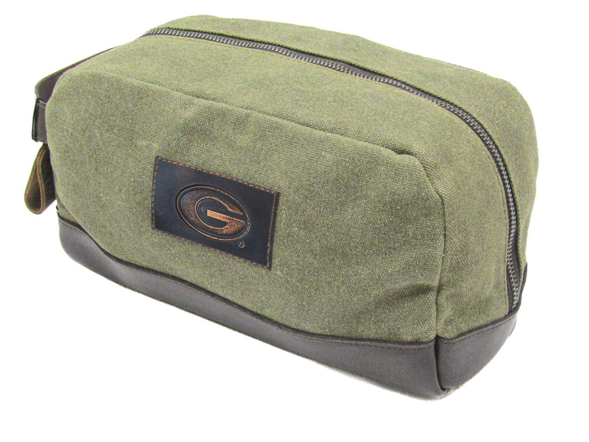 Georgia Bulldogs Waxed Canvas Toiletry Dopp Bag