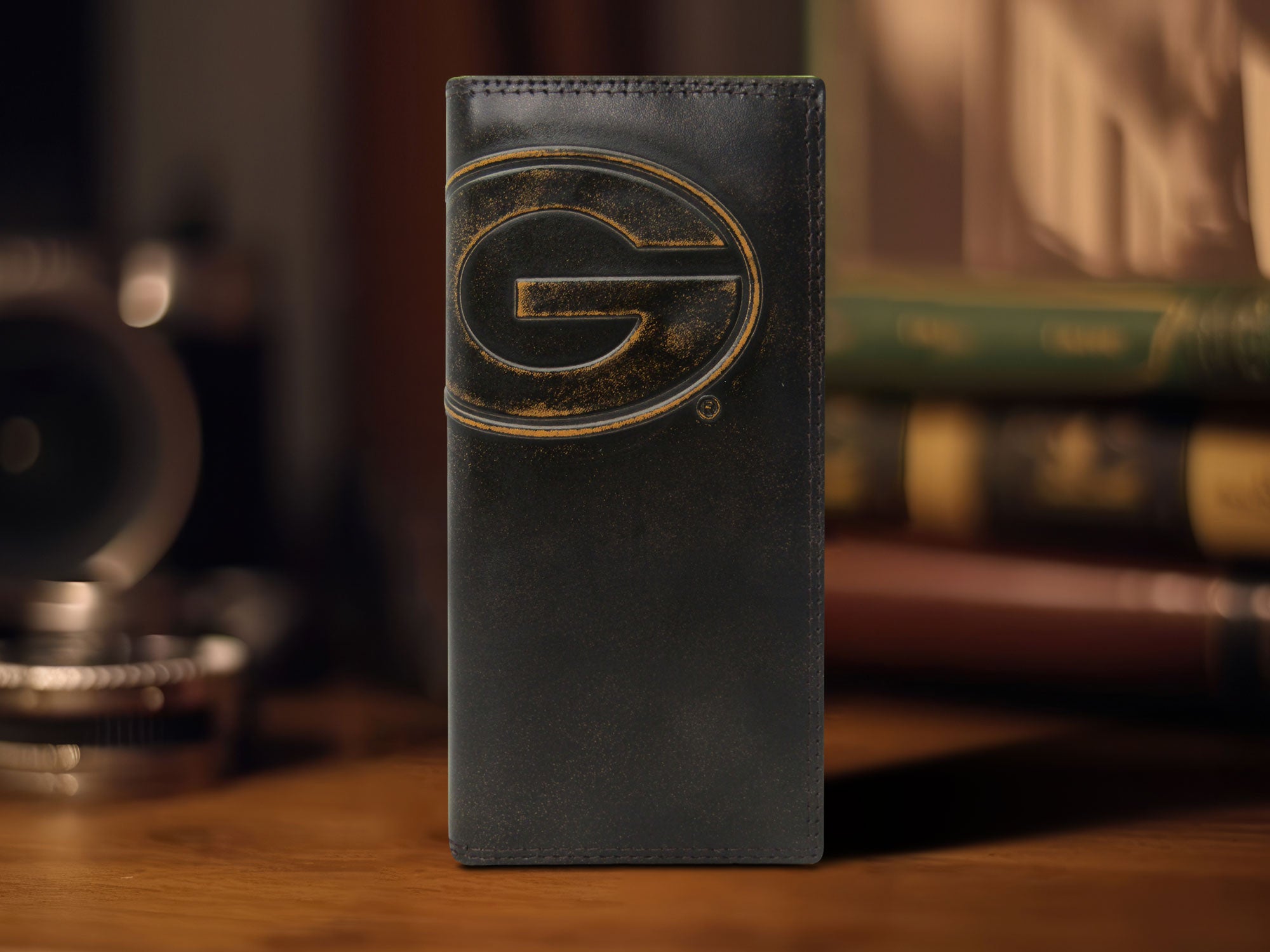 Georgia Bulldogs Burnished Leather Secretary Wallet