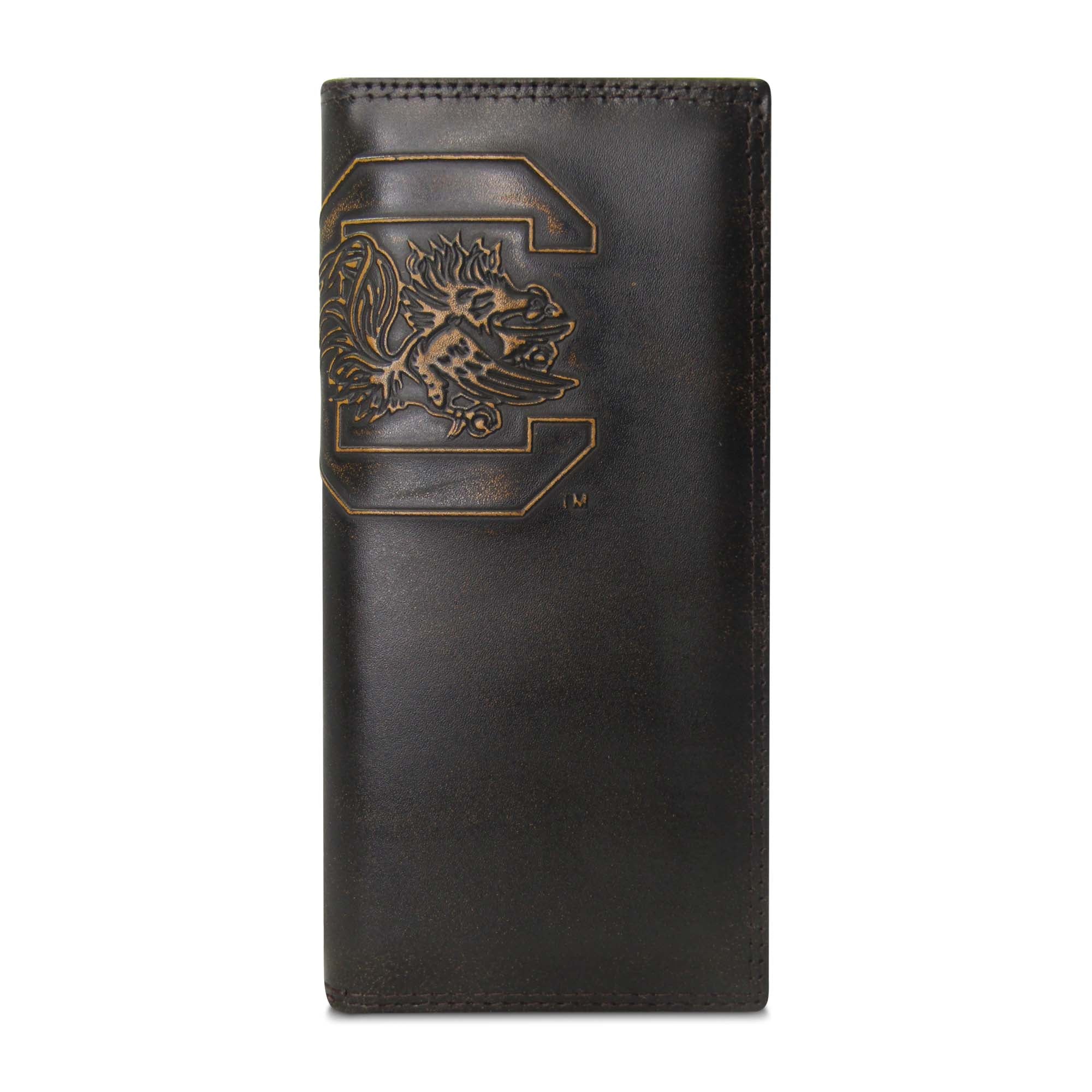 South Carolina Gamecocks Burnished Leather Secretary Wallet