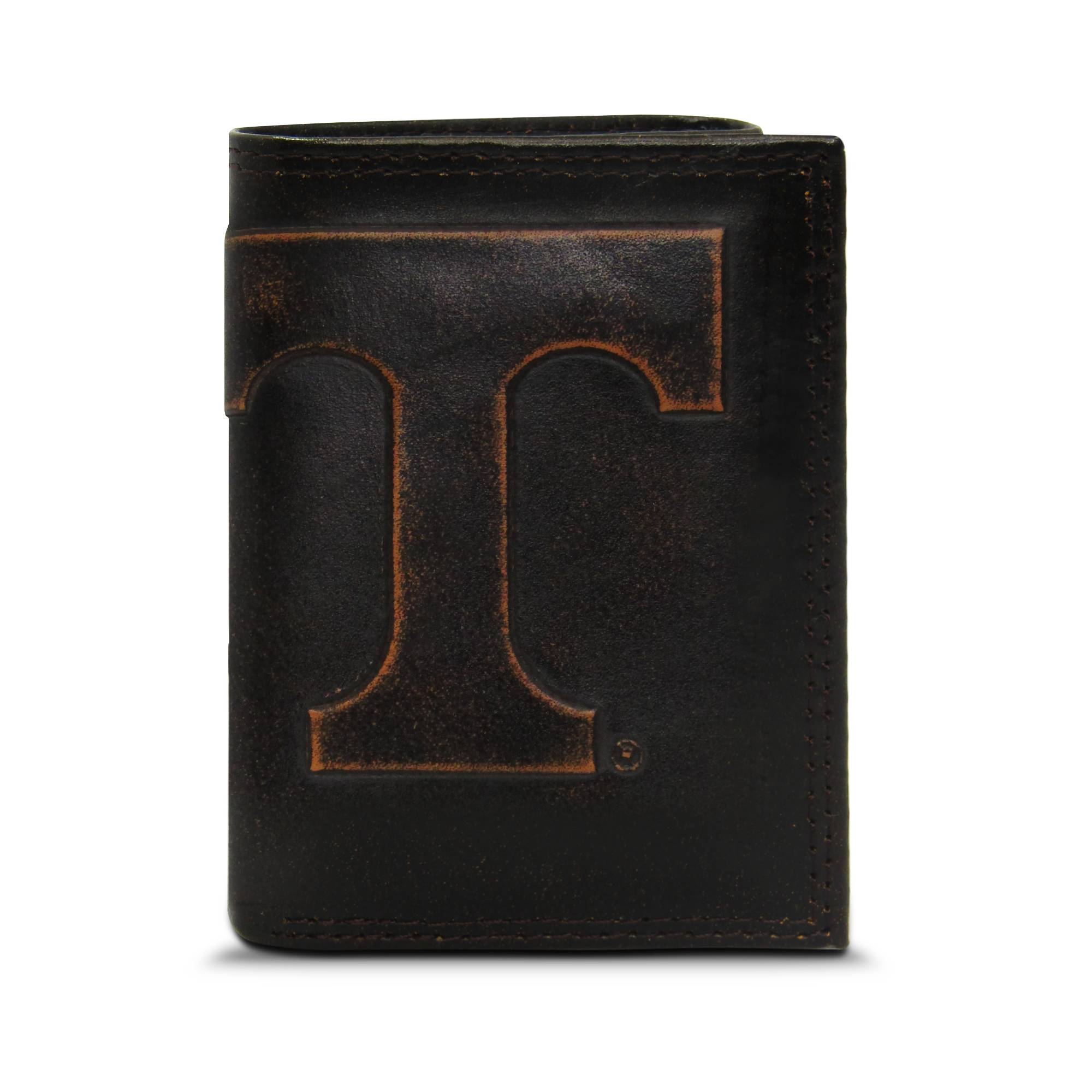 Tennessee Vols Burnished Leather Trifold Wallet