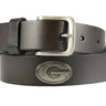 Georgia Bulldogs Brown Leather Metal Concho Belt