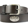 Clemson Tigers Brown Leather Metal Concho Belt